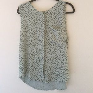 LOFT XL Blue Sleveless Top